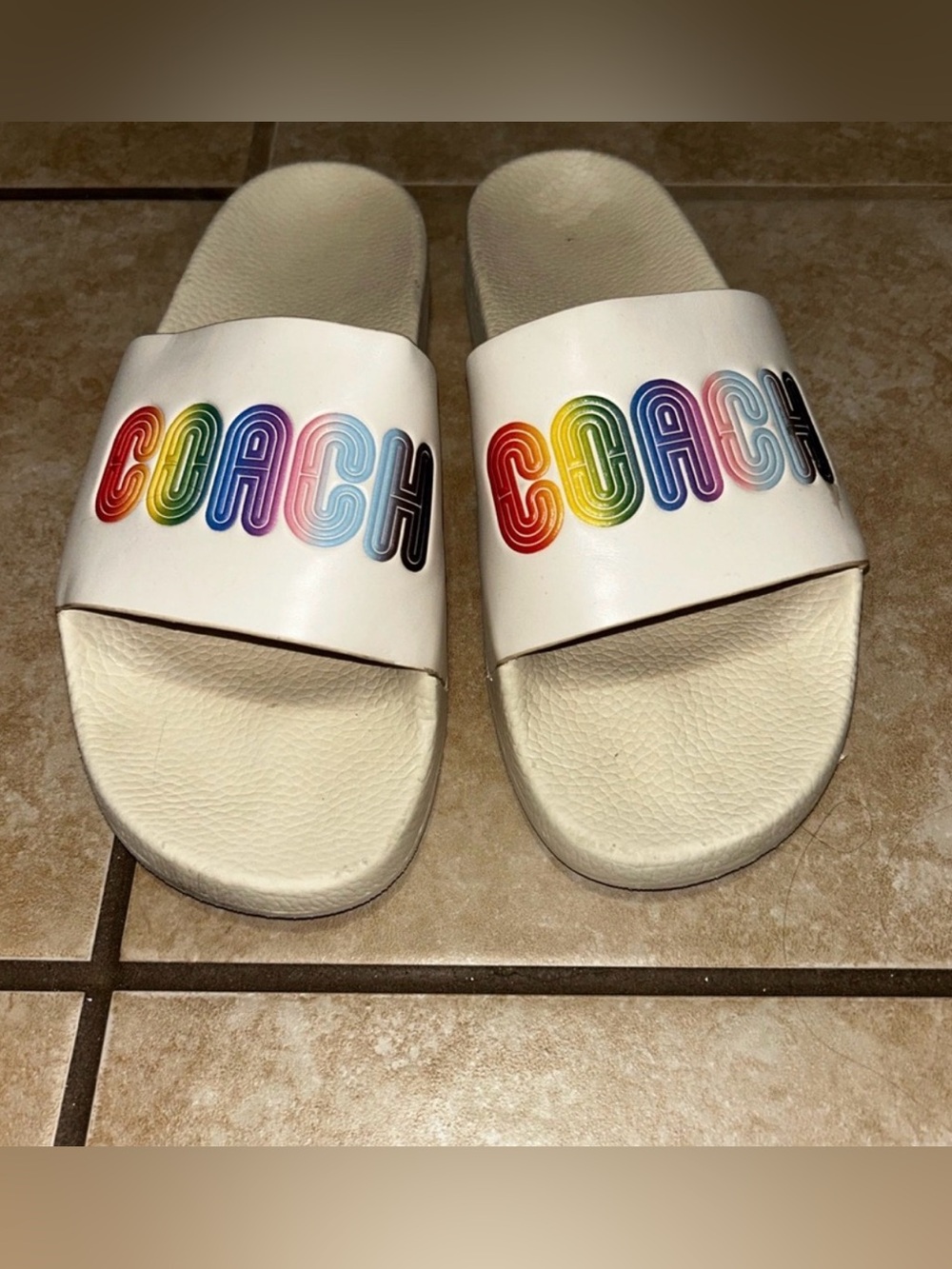 Coach Special Edition Pride Collection - Women’s Slides, Size 8